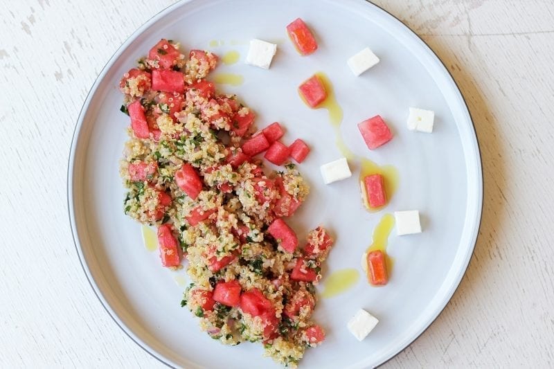Quinoa Σαλάτα με Καρπούζι