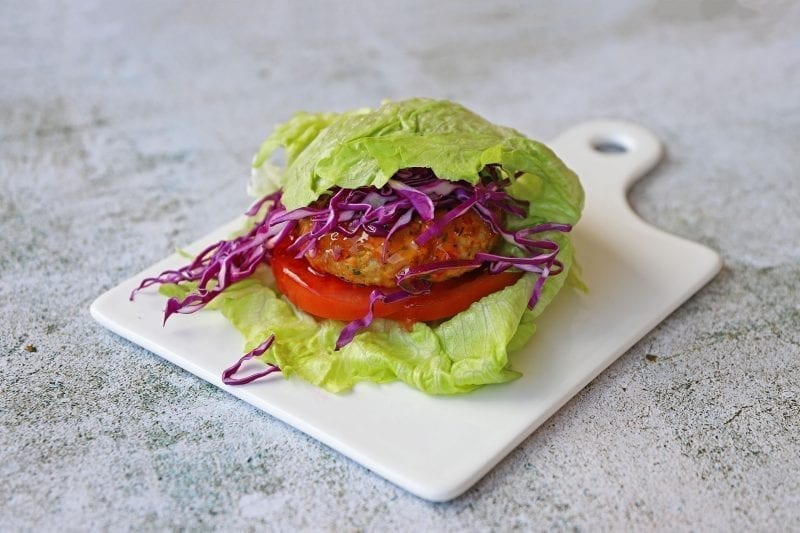 Ασιάτικο Burger Γαλοπούλας