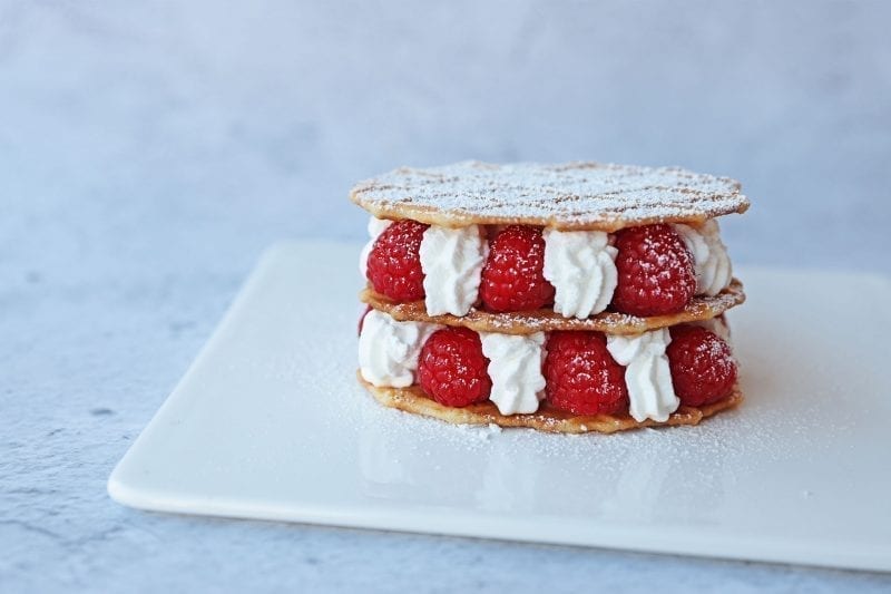 Εύκολο Μιλφέιγ με Raspberries