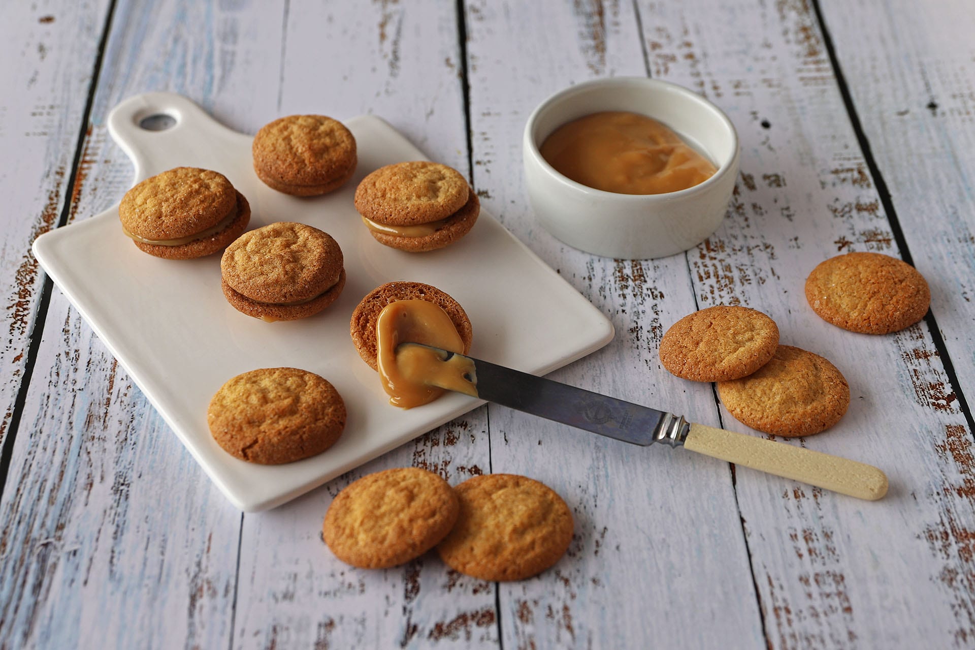 Μπισκότα Γεμιστά με Καραμέλα Dulce de Leche