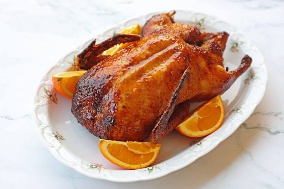 Ψητή Πάπια με Γλάσο Πορτοκάλι