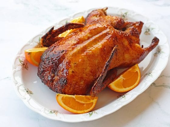 Ψητή Πάπια με Γλάσο Πορτοκάλι