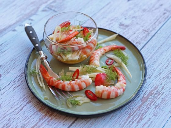 Πίκλες Γαρίδας με Φινόκιο